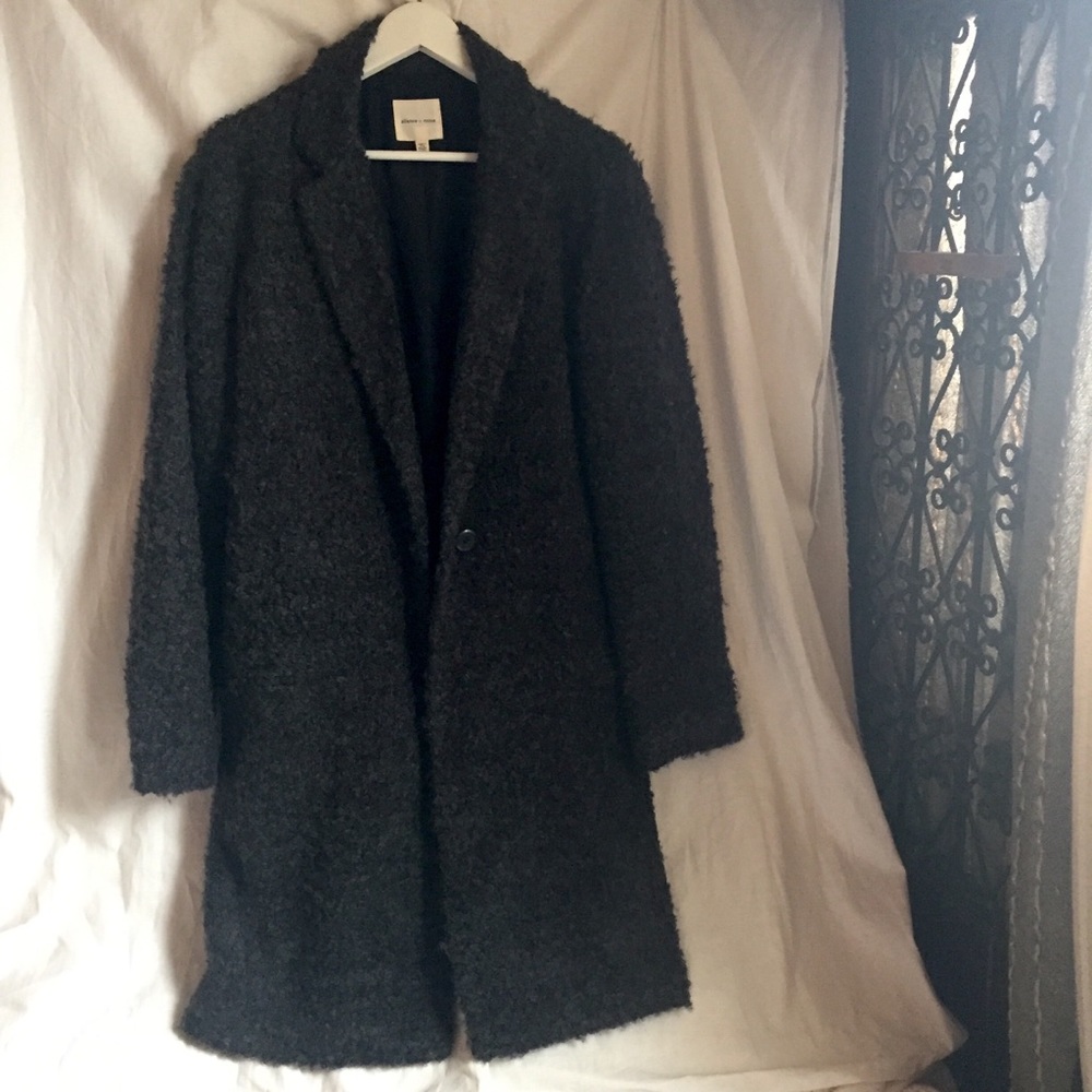 Dark Grey Coat by Silence and Noise . Medium